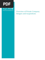 Private Company Mergers Acquisitions Brochure