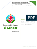 RESERVA BIOLÓGICA El Cóndor