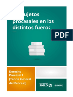 Los Sujetos Procesales en Los Distintos Fueros