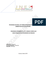 UC Caracterización de Escenarios de Riesgos