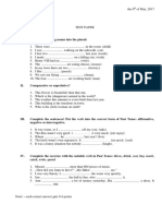 Test Paper - Cls. 5