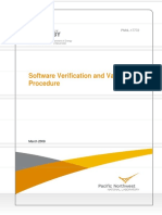 USDE - Software Verification and Validation Proc - PNNL-17772