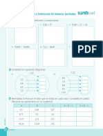 Adición y Sustracción de Números Decimales