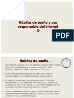 Hábitos de Sueño y Uso Responsable Del Internet