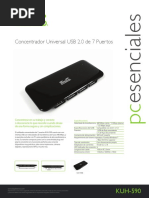 Kuh 590b Spanish Spec Sheet