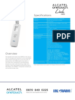 Alcatel W800 - Datasheet