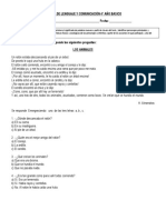 Prueba de Lenguaje y Comunicacion Primera Unidad