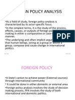 Foreign Policy Analysis