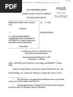 Hemp Industries Assn. v. US Drug Enforcement Administration - 9th Circuit Petition Denial