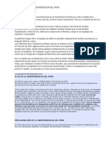 El Proceso de La Independencia Del Peru