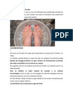 El Hielo de Agua para Los Pies