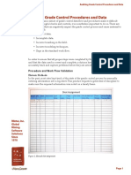 Auditing Grade Control