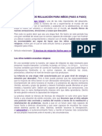 14 Ejercicios de Relajación para Niños