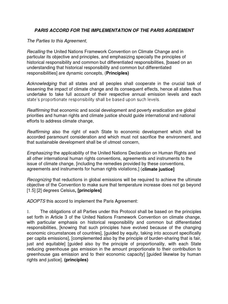 IEL Climate Agreement Paris DipIR 2017 | PDF | United Nations Framework ...