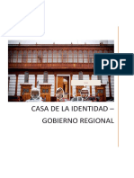 Casa de La Identidad - Informe