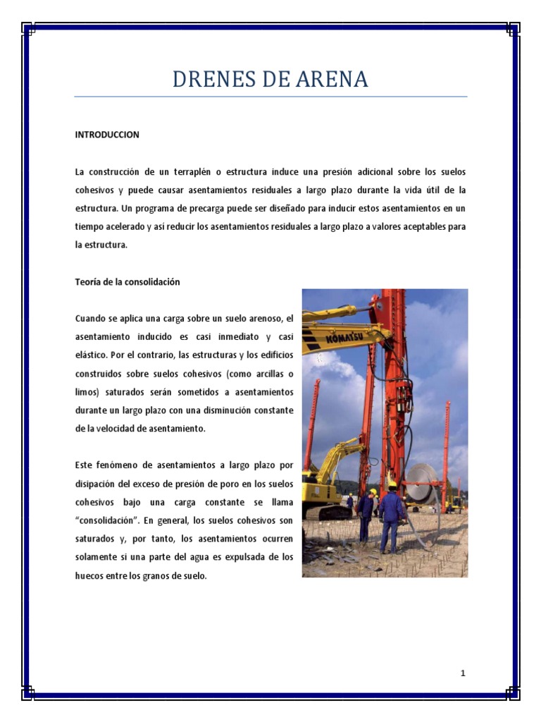 Drenes de Arena | Permeabilidad (Ciencias de la Tierra) | Arena