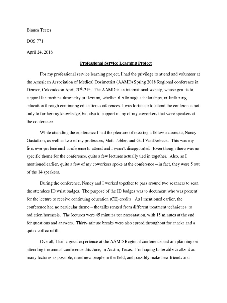 Professional Service Learning Project: TH ST | PDF | Computing And ...