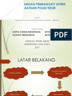 Perancangan Pembangkit Listrik Memanfaatkan Polisi Tidur: Aditia Komalawardana 4315215001 Tatang Hermawan 4315215020