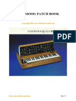 Minimoog Patch Book PDF