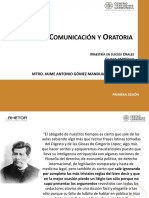 Tecnicas de Comunicacion y Ora Toria. MJO - Cec. Marzo 2018