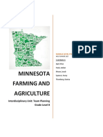 Minnesota Farming AND Agriculture: Interdisciplinary Unit: Team Planning Grade Level 8