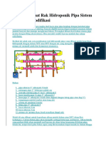 Cara Membuat Rak Hidroponik Pipa Sistem DFT