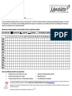 Menonote Menstrual Calendar English