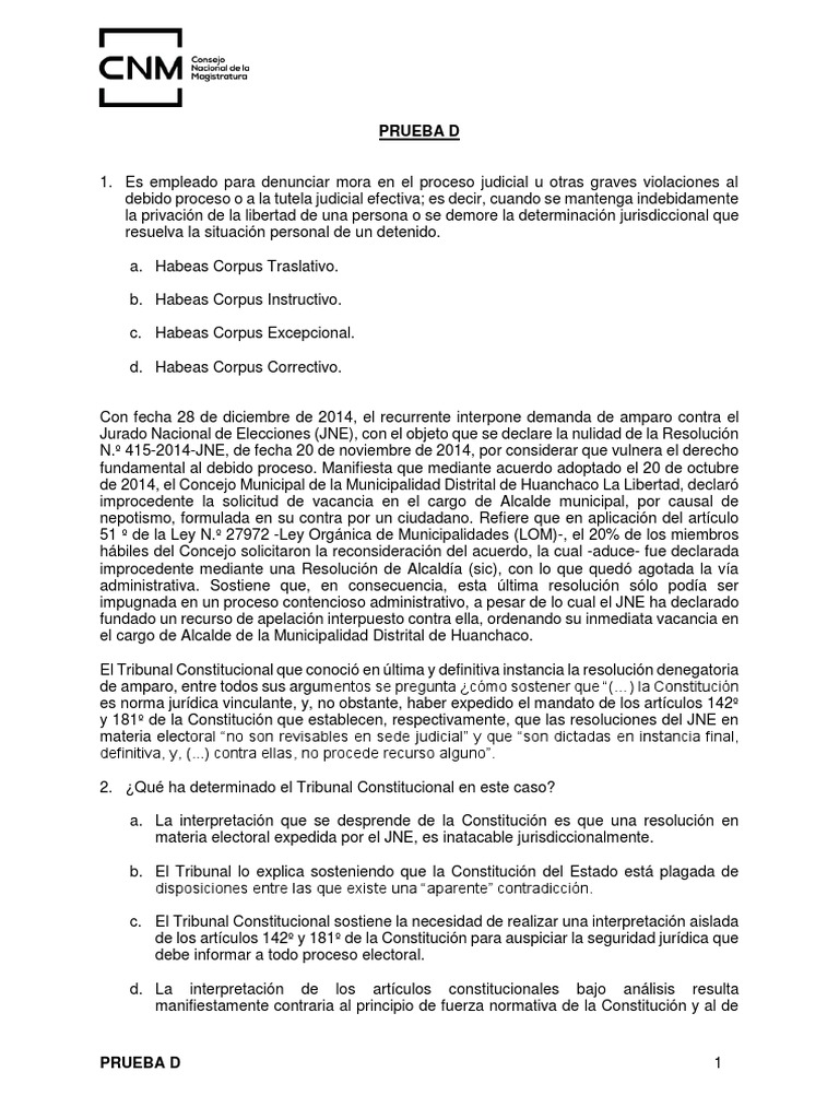 Análisis de Habeas Corpus y Amparo | PDF | Derecho Constitucional ...