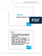 Regresión lineal y no linealidad en electrónica