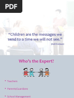 Children Are The Messages We Send To A Time We Will Not See.