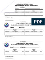 Borang Pertukaran Pemain Dan Rumusan Pengadil