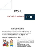 Tema 2. Psicologia Del Razonamiento Diapositivas Esquema