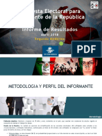 El Universal Informe Para Presidente de La Republica Medicion 2 (28042018) Final
