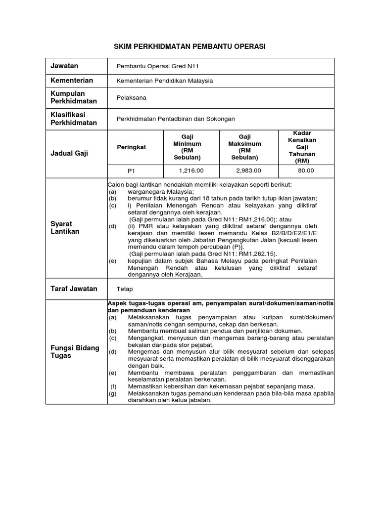 Soalan Temuduga Pembantu Operasi N11 Soalantemuduga Com