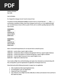 Cover Letter Schengen