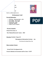 Mohammed Adel: Personal Information