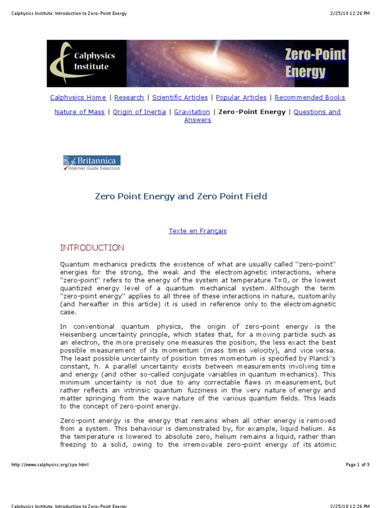 Understanding Zero-Point Energy | PDF | Quantum Mechanics | Higgs Boson