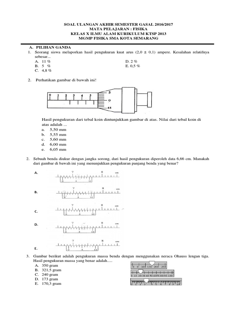 Soal Pas Kelas 11 Semester 1 Matematika Wajib