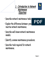 Chapter 1 - Introduction To Network Maintenance Objectives