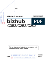 Konica Minolta Bizhub c203 c253 c353 Service Manual Free