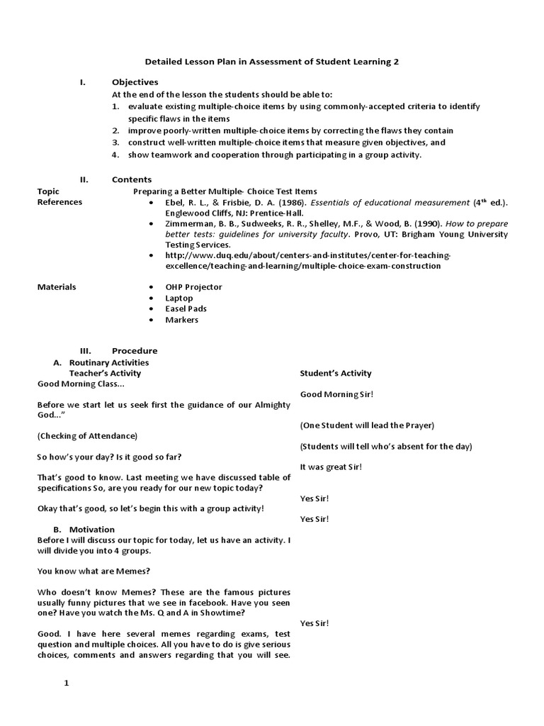 Evaluating Multiple-Choice Test Items | PDF | Multiple Choice | Question