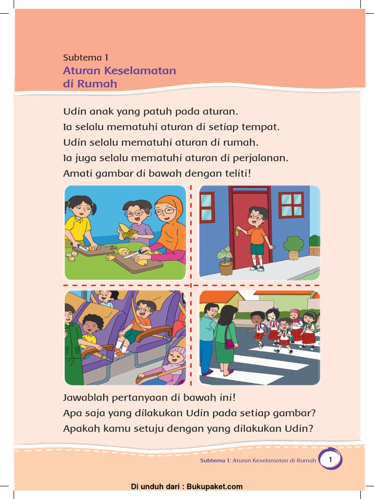 Subtema 1 Aturan Keselamatan Di Rumah