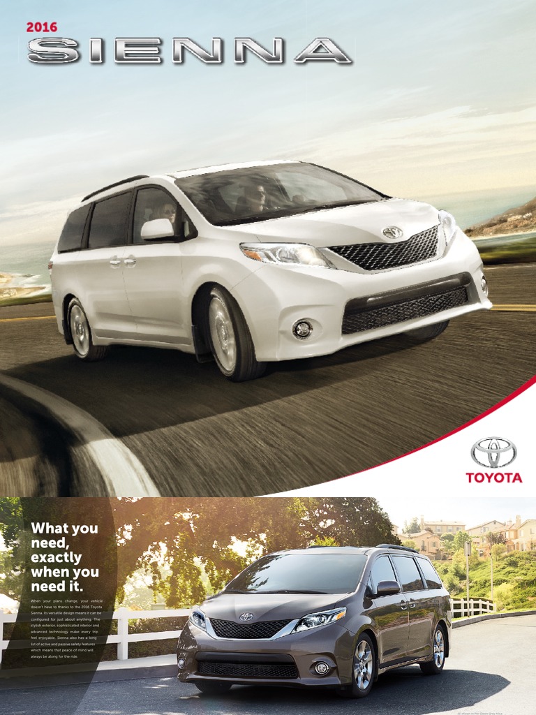 2021 toyota sienna brochure