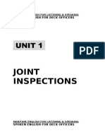 Unit 1: Joint Inspections