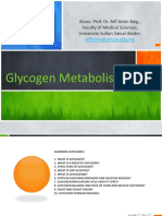 Glycogen Metabolism and Regulation - Biochemistry I