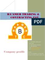 Ba'amer Trading & Contracting Est. Company Profile