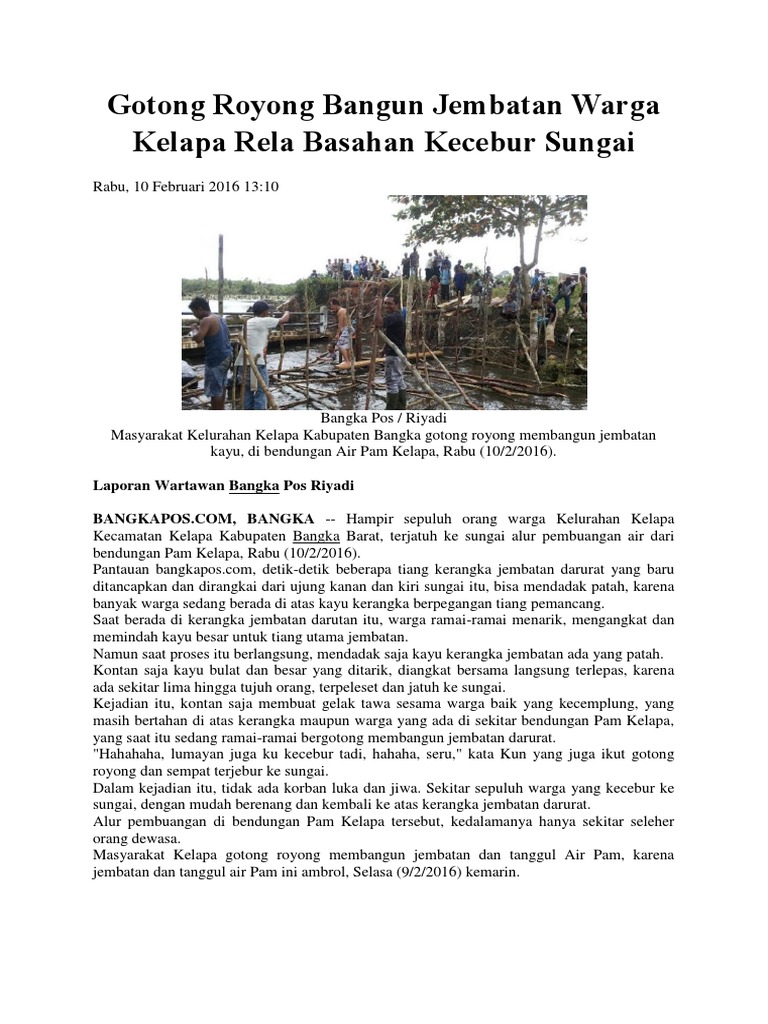 Kliping Gotong Royong