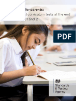 2018 National Curriculum Tests at The End of Key Stages 1 and 2