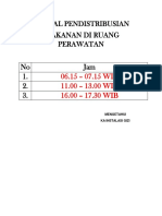 Jadwal Pendistribusian Gizi