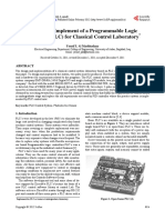 Design and Implement of a Programmable Logic Controller (PLC) for Classical Control Laboratory